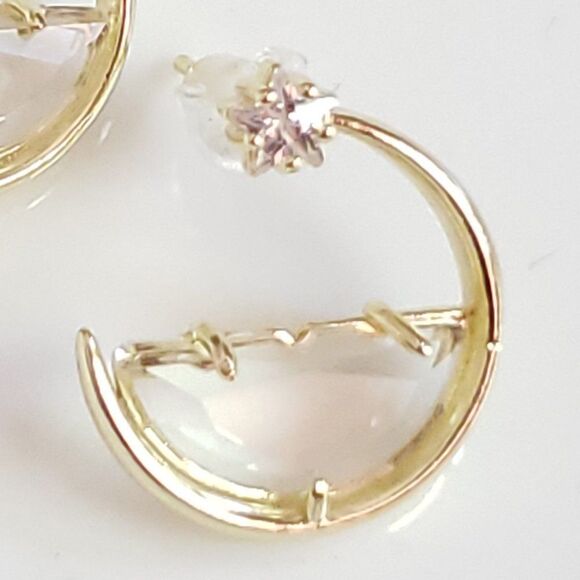 New! Anna Glass Hoop Earrings - Picture 15 of 15